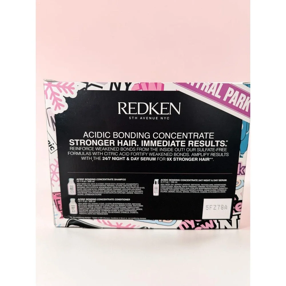 Redken Acidic Bonding Concentrate Bond Repair 3-Piece Hair Care Gift Set New